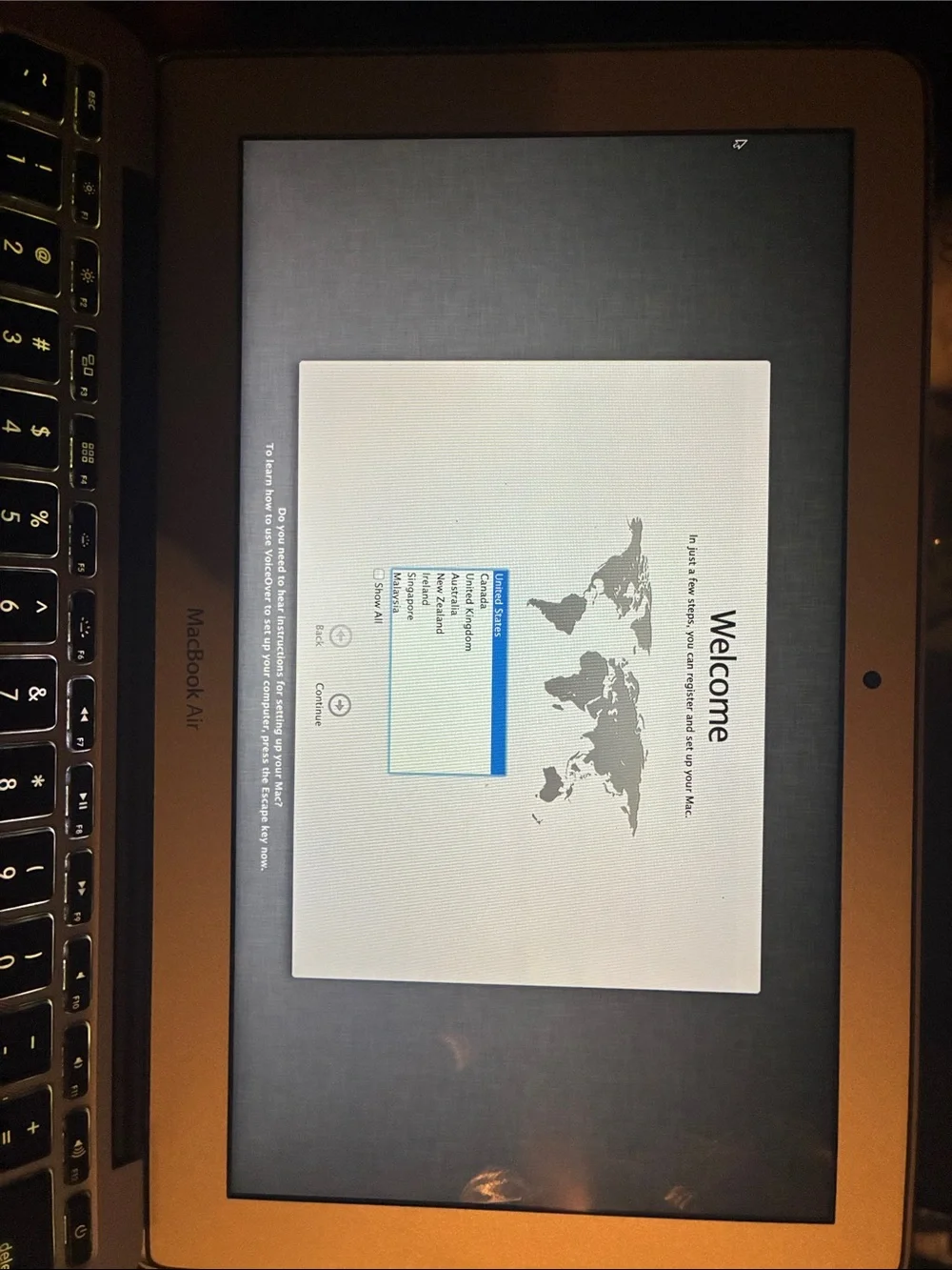 Apple MacBook Air 11” in Silver with Backlit Black Keyboard